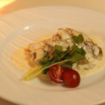 アマダイのキノコクリームソース